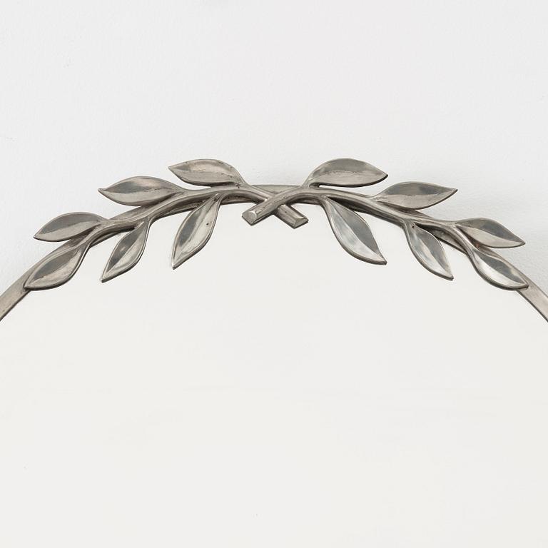 Estrid Ericson, A pewter three-piece mirror, Svenskt Tenn, Stockholm 1939, model 884.