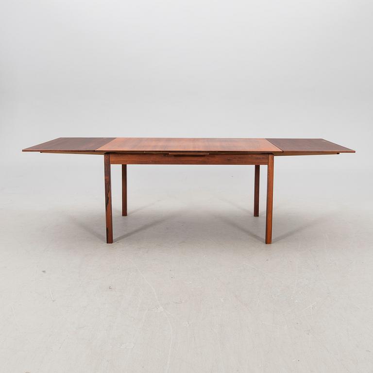 A Nils Jonsson jakaranda dining group 7 pcs Troeds Bra Bohag, Bjärnum, mid-20th century.