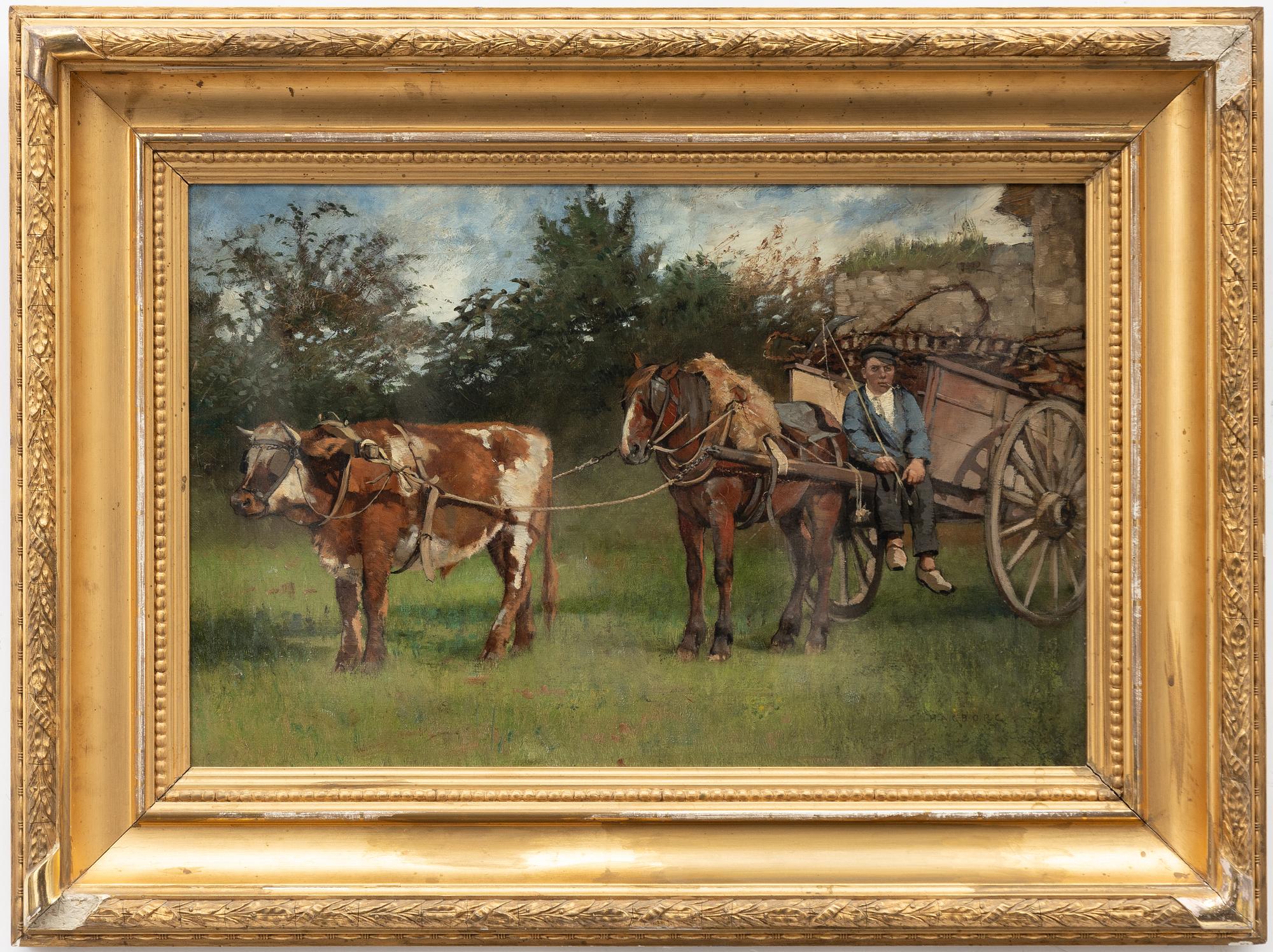 August Hagborg, Resting Farm Boy.