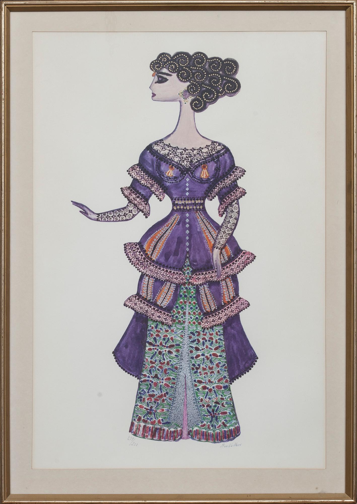 MAX WALTER SVANBERG, offsettryck med metallprägling, signerat och numrerat 254/200 (!).