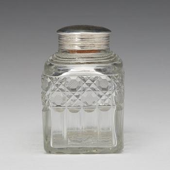 Johan Bernard Hertz, teburk, glas och silver, S:t Petersburg 1833.