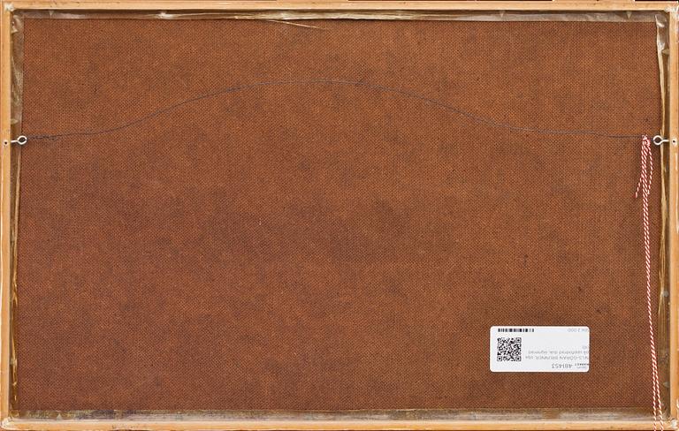 NILS-GÖRAN BRUNNER, olja på uppfodrad duk, signerad.