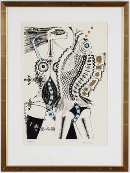 MAX WALTER SVANBERG, färglitografier, 4 st, signerade och numrerade 209/235.