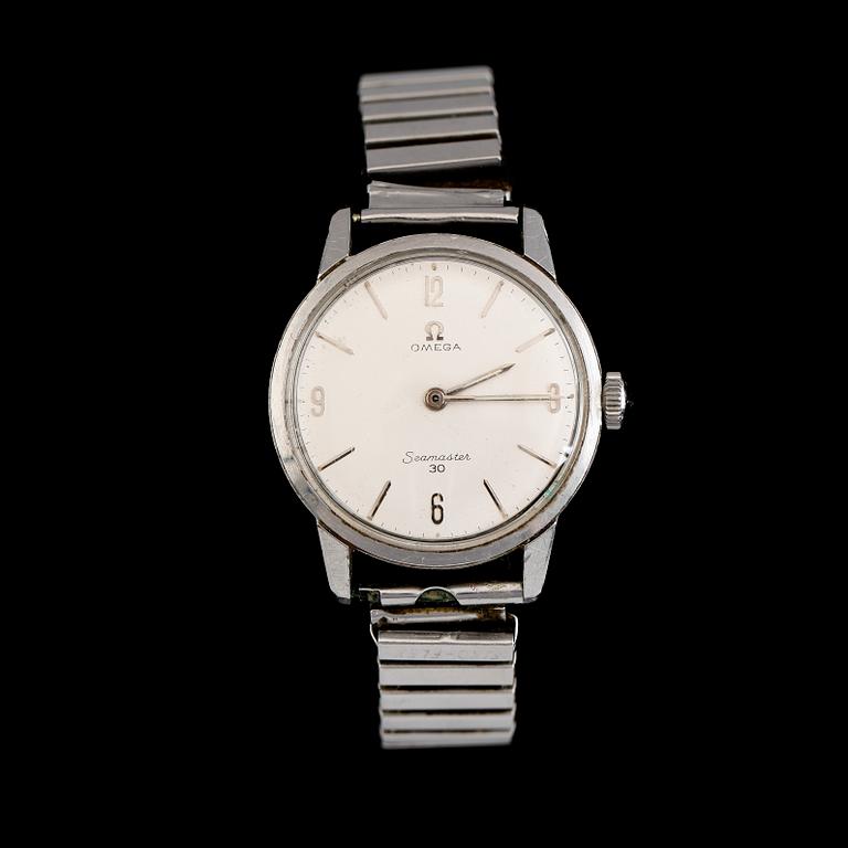 ARMBANDSUR, stål, Omega Seamaster 30, 1900-talets andra hälft.