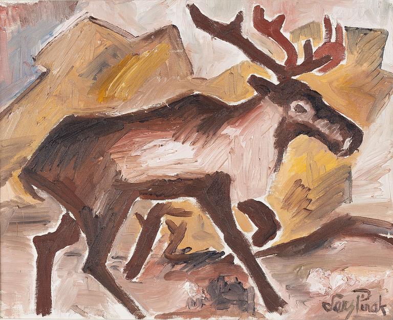 Lars Pirak, Ren på fjället.