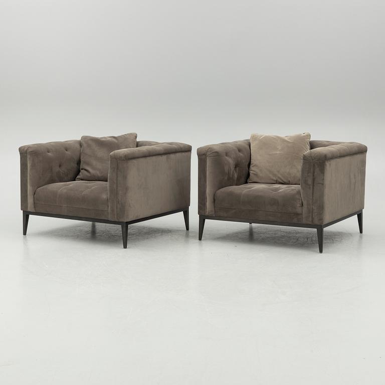 A pair of 'Raffles' armchairs, Eichholtz, contemporary.