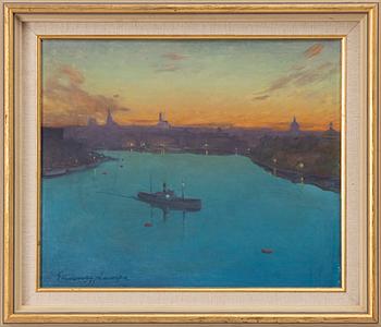 Gunnar Lampa, View towards Skeppsbron.