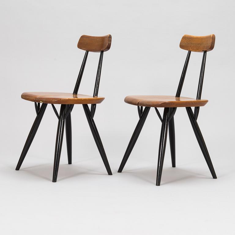 Ilmari Tapiovaara,  A set of six 1960's 'Pirkka' chairs, for Laukaan Puu.
