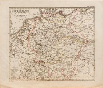 EIGHTHS MAPS FROM STILERS ATLAS. CA 1860.