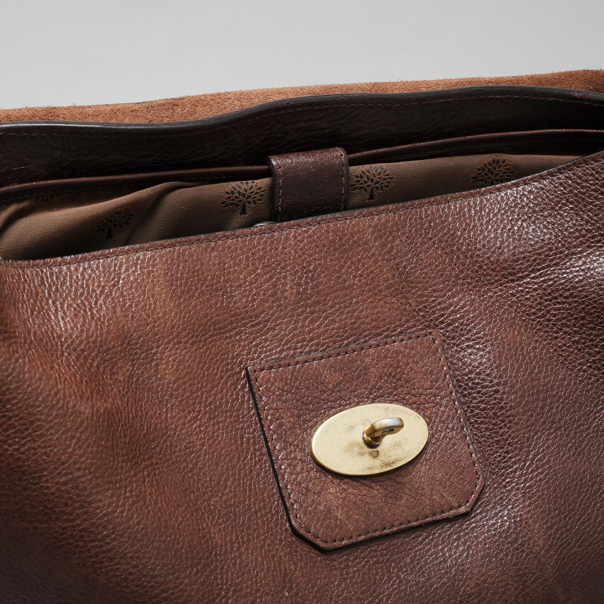 A dark brown Mulberry "Brynmore" bag.