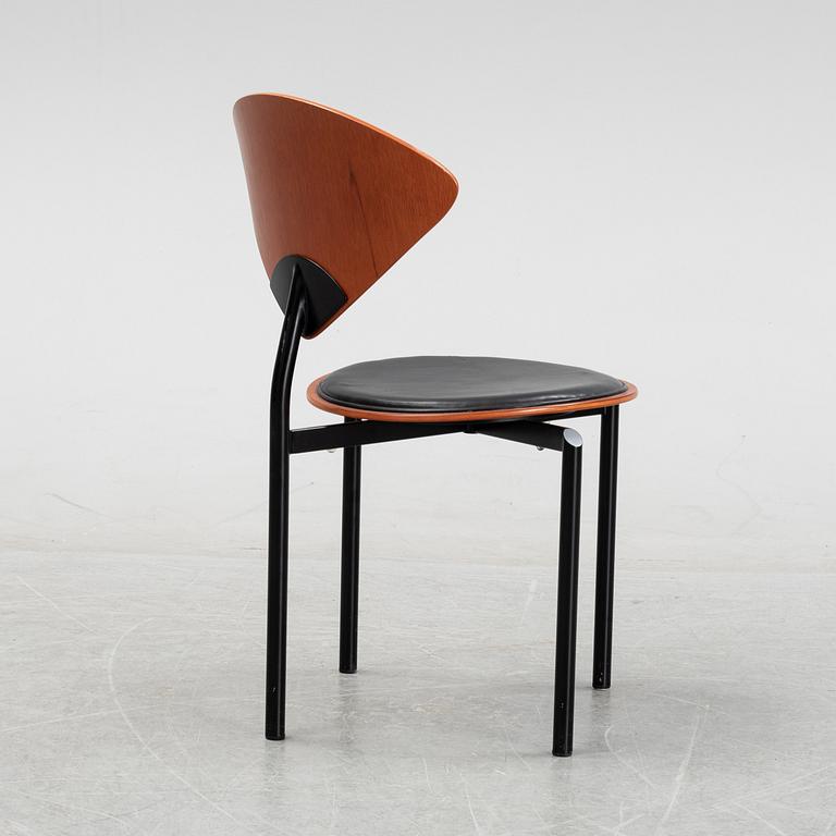 Bent Krogh, stolar, 9 st, 'Nimbus' Danmark, 1980-tal.
