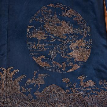 A silk robe, Qing dynasty, circa 1900.