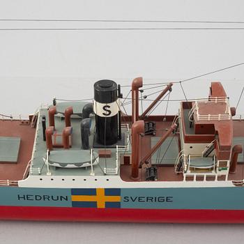 Ship model, "Hedrun", second half of the 20th century.