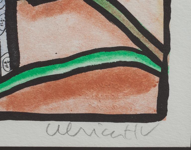 ULRICA HYDMAN-VALLIEN, färglitografi. Signerad och numrerad 137/380.