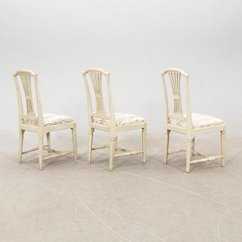 Chairs 7 pcs Gustavian Stockholm works signed Johan Hammarström (master in Stockholm 1794-1812).