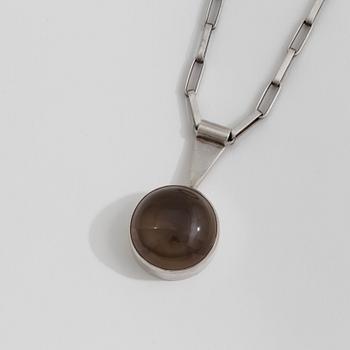 A smoky quartz necklace by Karl-Ingmar Johansson, Göteborg, 1994.