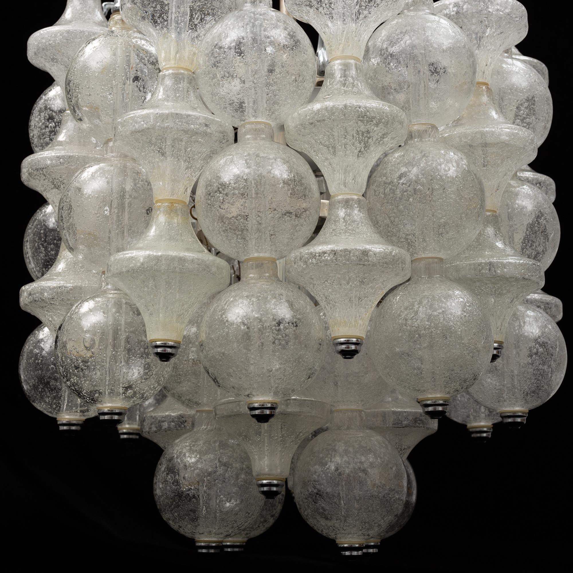 A 'Tulipan' chandelier from J.T. Kalmar, Austria, 1960's/70's.