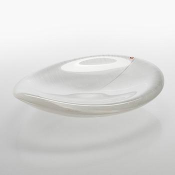 Tapio Wirkkala, An art glass 'Lehti' (Leaf) bowl, signed Tapio Wirkkala 3337. Iittala, Finland.