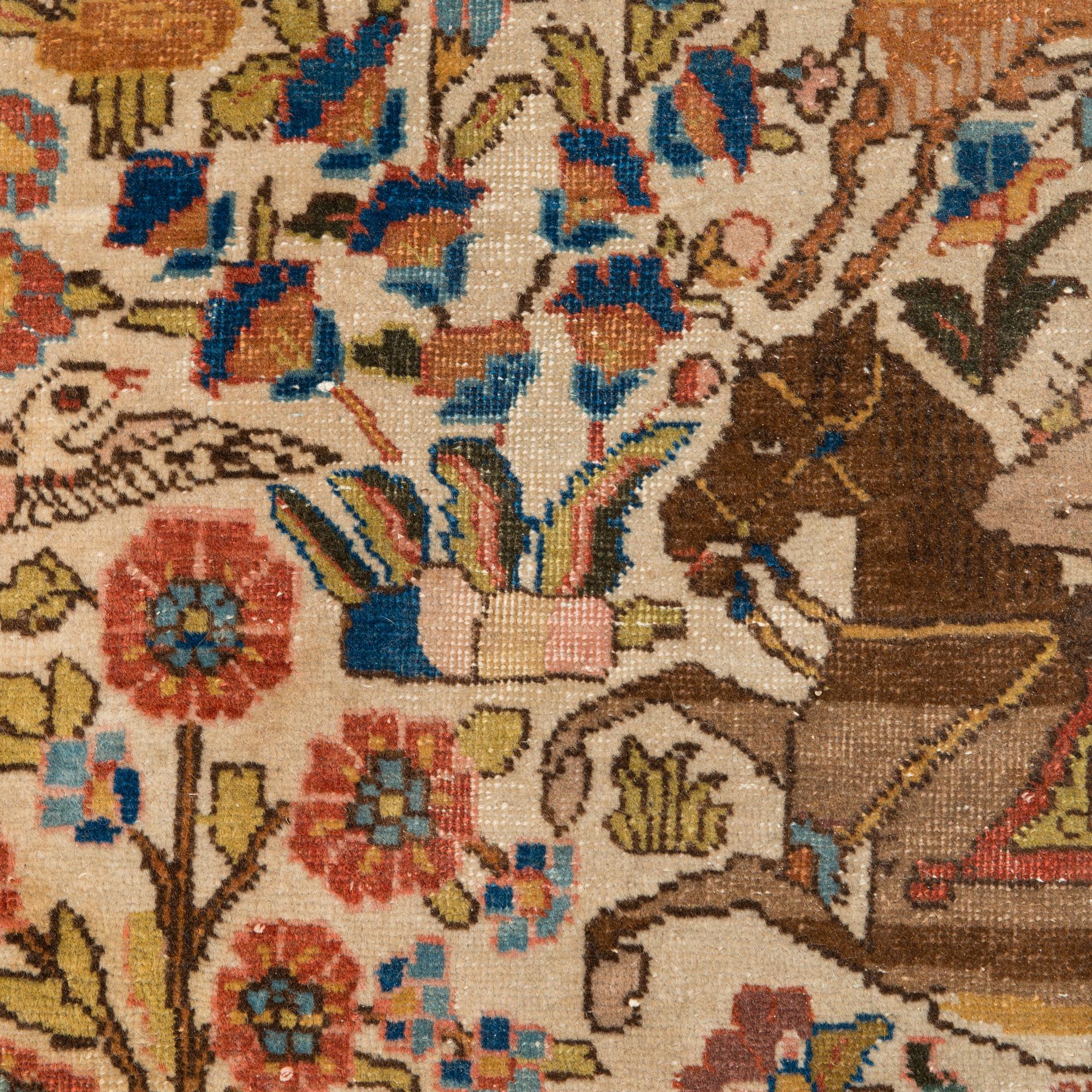 A Täbris carpet. Circa 305x192 cm.
