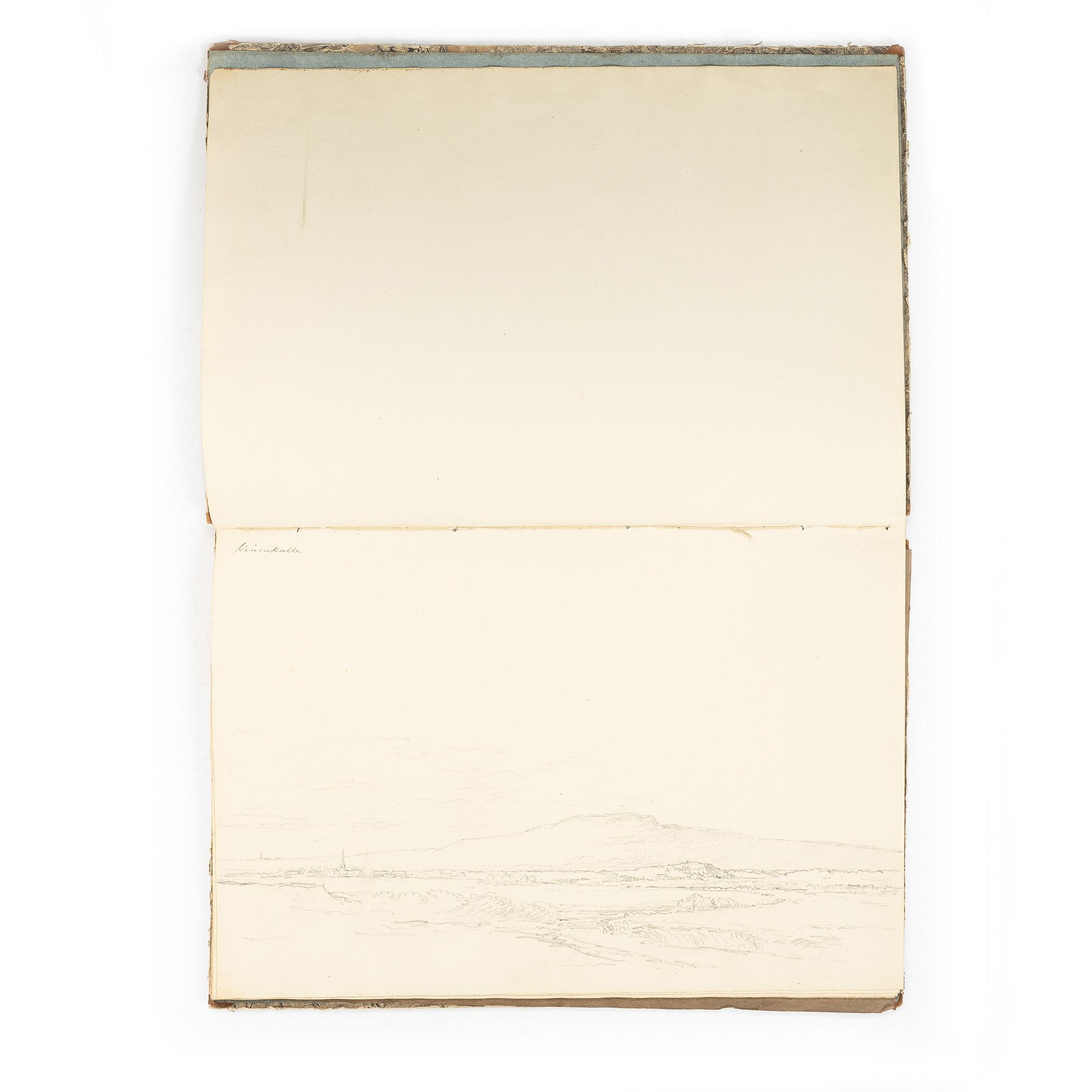 Carl Johan Fahlcrantz, Sketchbook with 28 topographical pencil drawings.