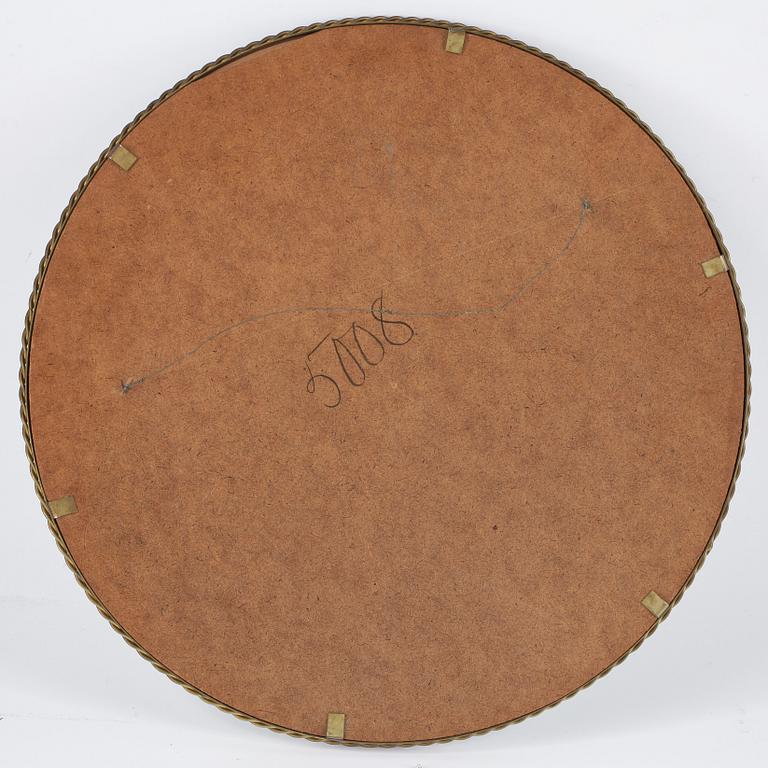 SPEGEL, okänd formgivare, patinerad mässing, 1930-tal.