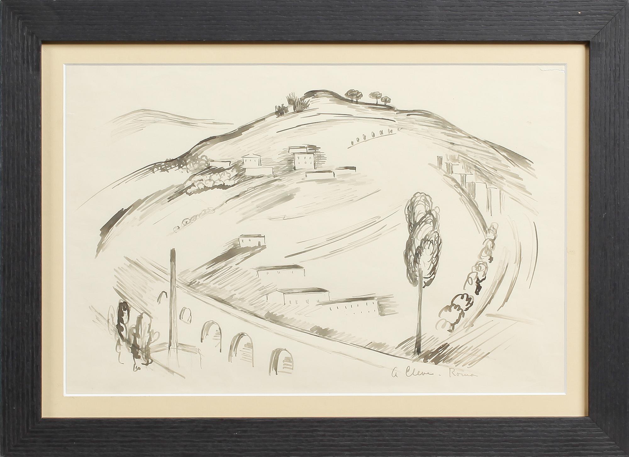 AGNES CLEVE, "Roma", signerad.