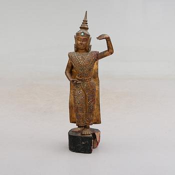 SKULPTUR, skuret trä, sydostasien, 1900-tal.
