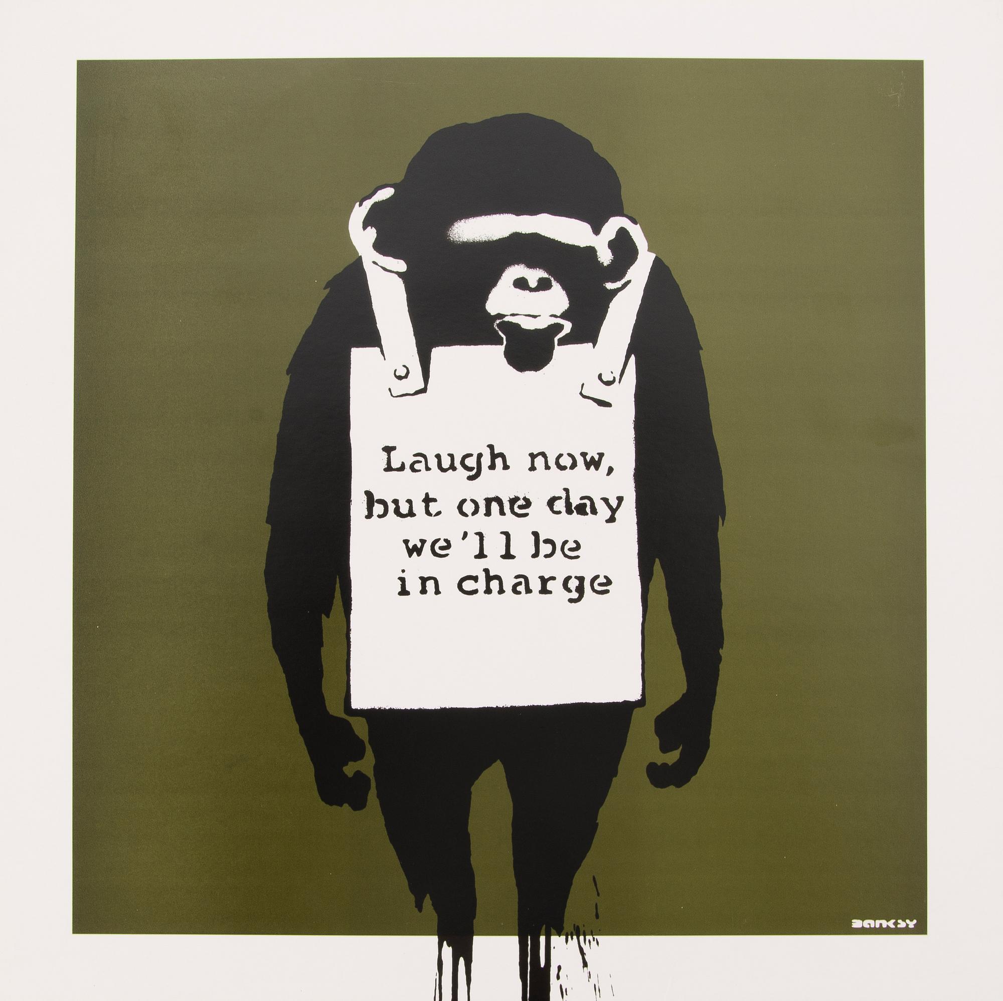 BANKSY, 12" EP with cover, DJDM (Danger Mouse), Laugh now / Keep it real, released 2008. Limited edition 0338/1000.