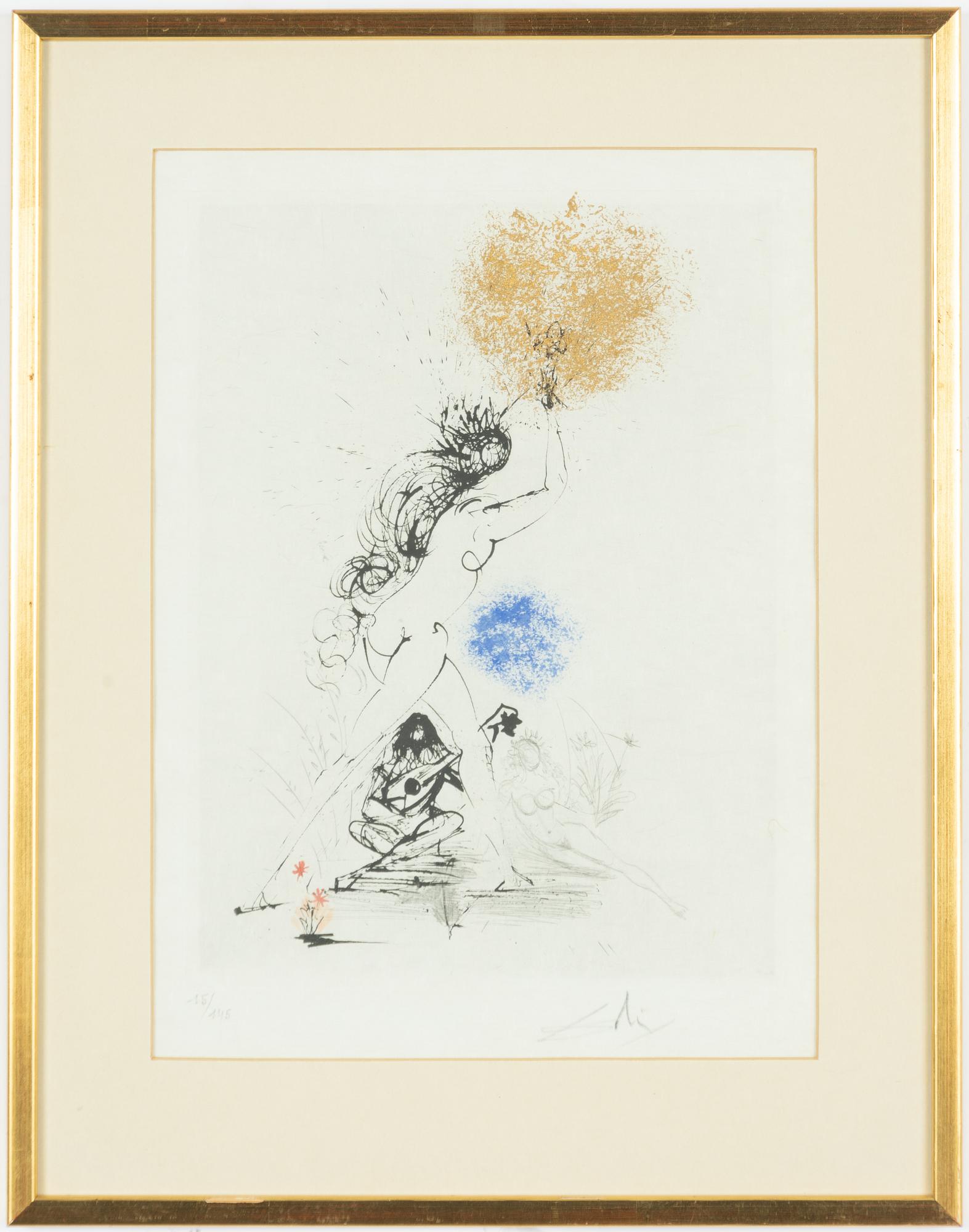Salvador Dalí, "La Fille au Flambeau" Ur "Les Amours de Cassandre".