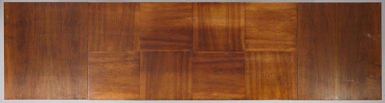 Oscar Nilsson, attributed to, a stained beech dining table, probably executed at Isidor Hörlin AB, Stockholm, 1930-40's.