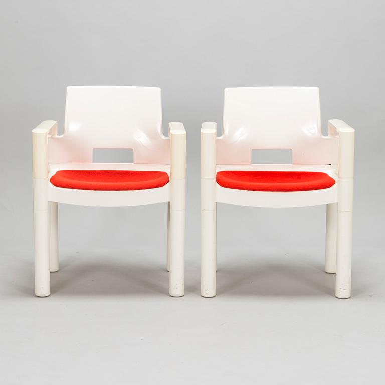 Eero Aarnio, a pair of 1970s chairs for UPO Furniture, Nastola, Finland.