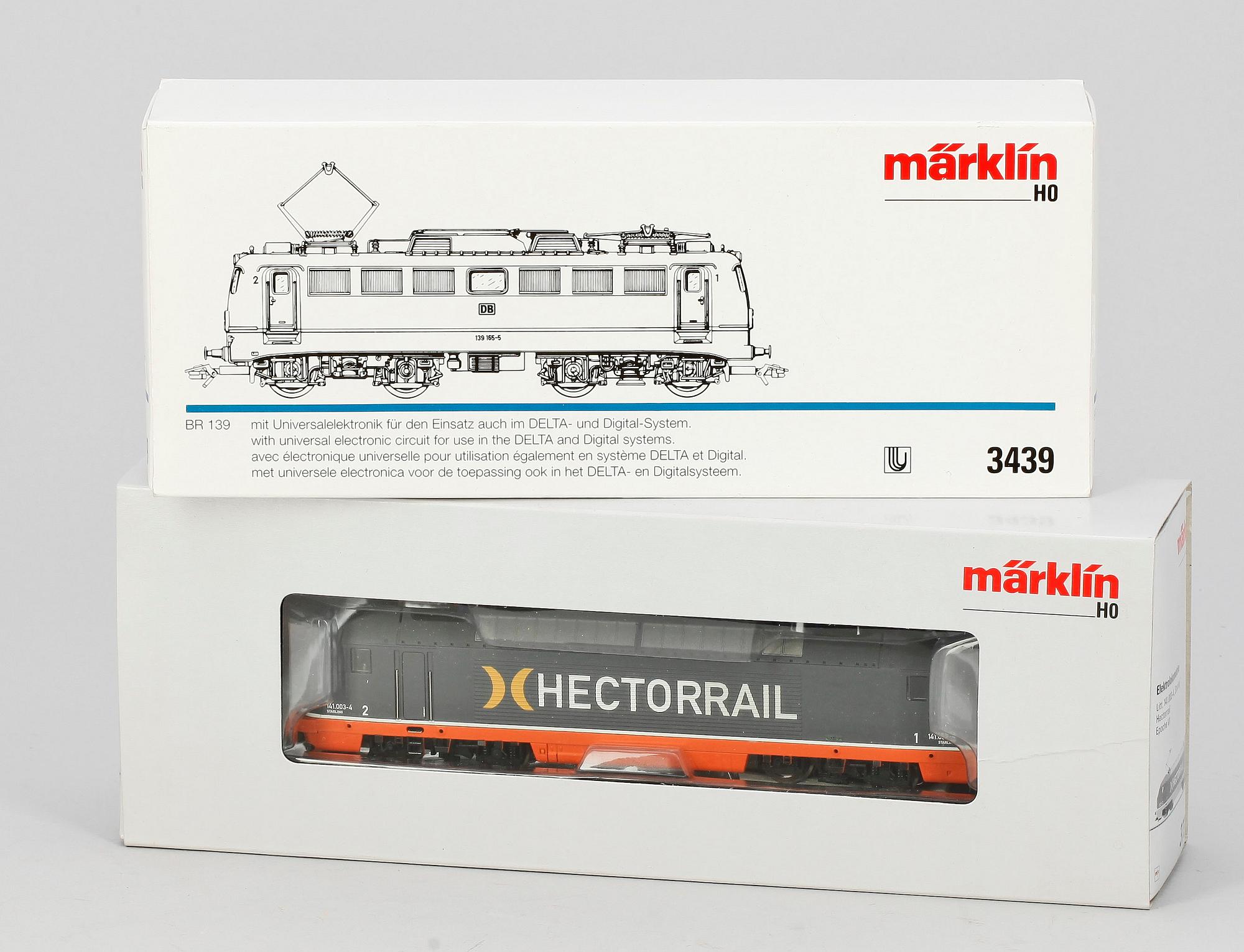 PARTI ELLOK, 2 st  Märklin H0 3439 och 37307, 1900/2000-tal.