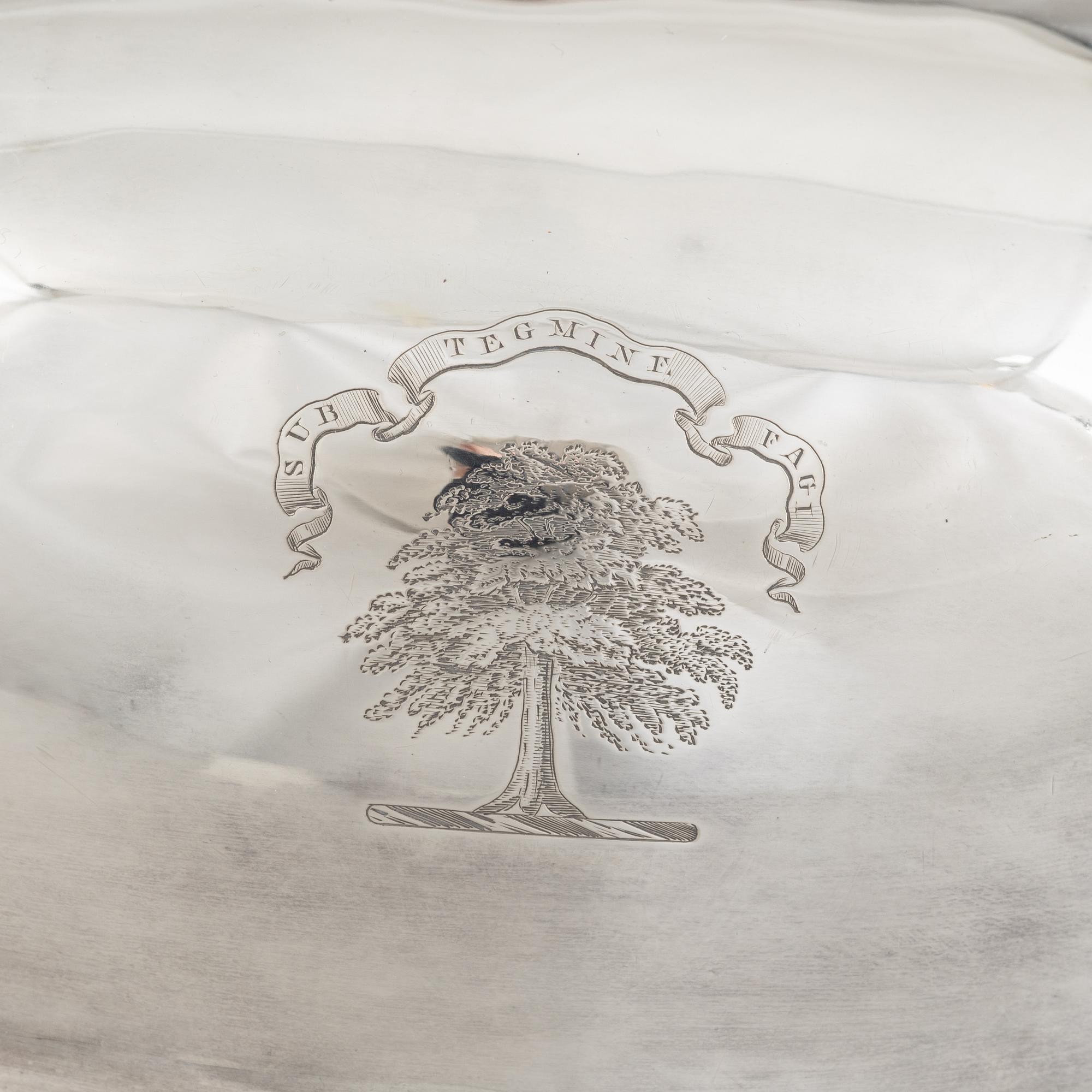 An English plate food dome cover, mark of Elkington & Company, Birmingham 1851.