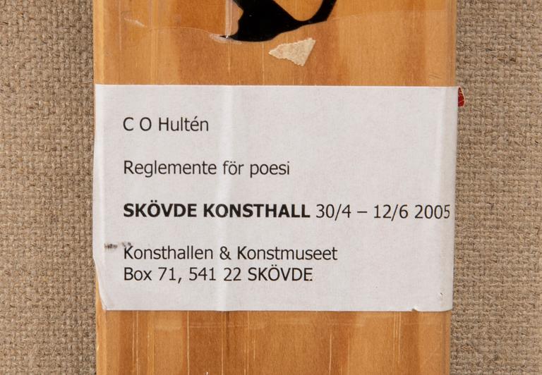 CO Hultén, "Reglemente för poesi".