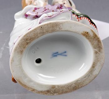 FIGURIN, porslin, Meissen, sekelskiftet 1900.
