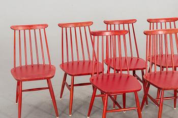 SEVEN 1950'S/1960's chairs.