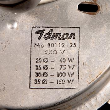 Paavo Tynell, taklampor, ett par, modell 80112 (80112-25) Idman 1900-talets mitt.