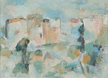 ANITRA LUCANDER, oil on board, signed.