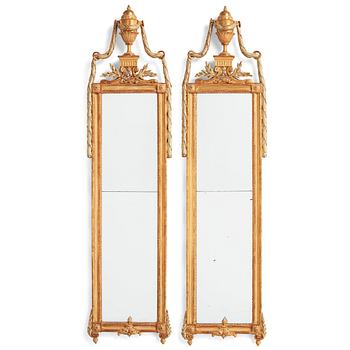 96. A pair of presumably German Louis XVI mirrors.