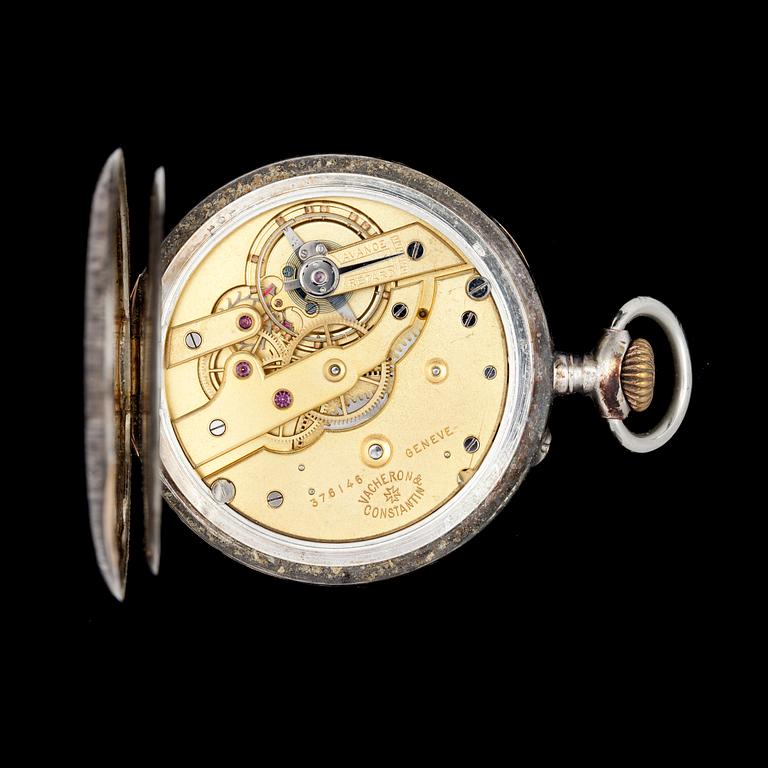 FICKUR, 3 , silver, bla, Vacheron & Constantin, Genève, 1800/1900-tal.