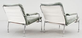 FÅTÖLJER, ett par, möjligen Bruno Mathsson, Dux, 1900-talets fjärde kvartal.