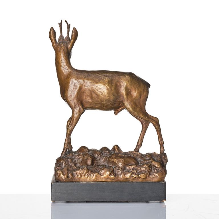 Märta Améen, sculpture, deer.