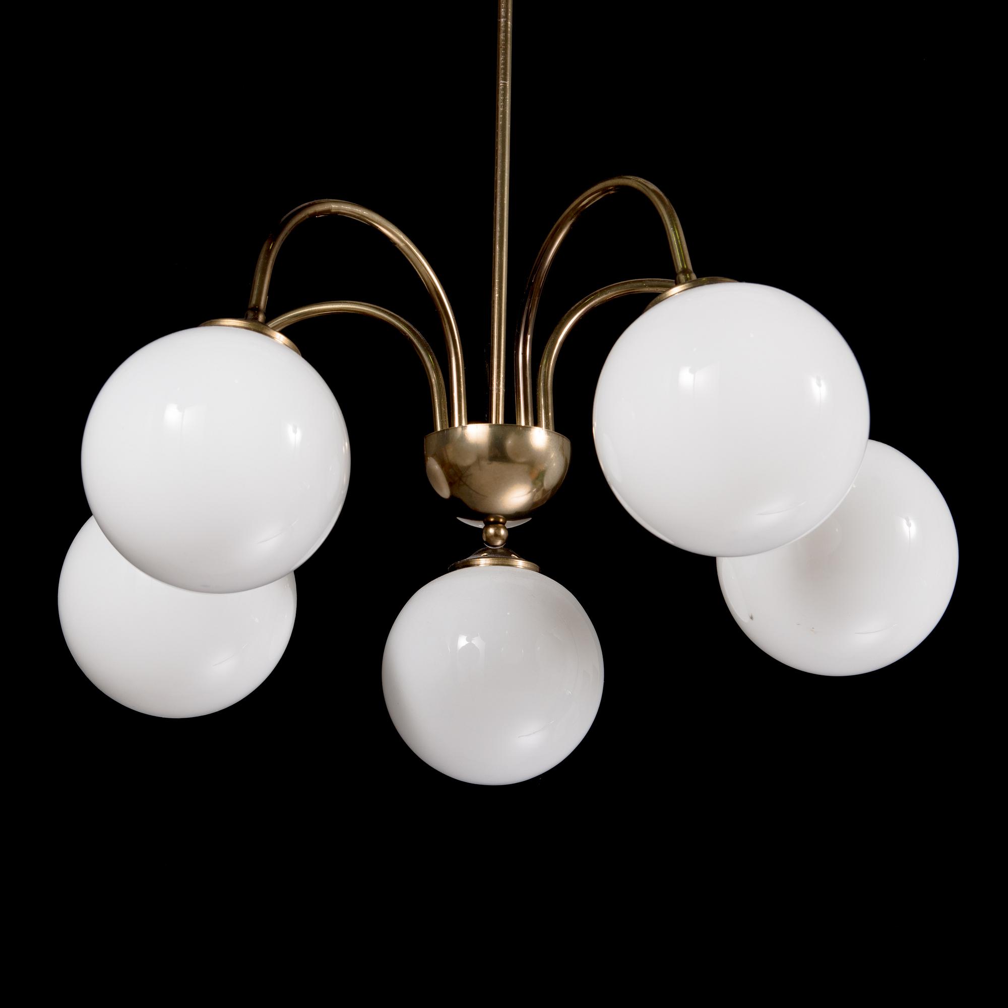 A ceiling lamp model 2024/5, for AT-valaisin Finland, late 20th century.