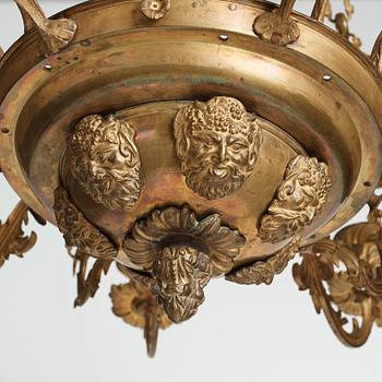 A Neo-Rococo mid 19th century twelve-light hanging-lamp.