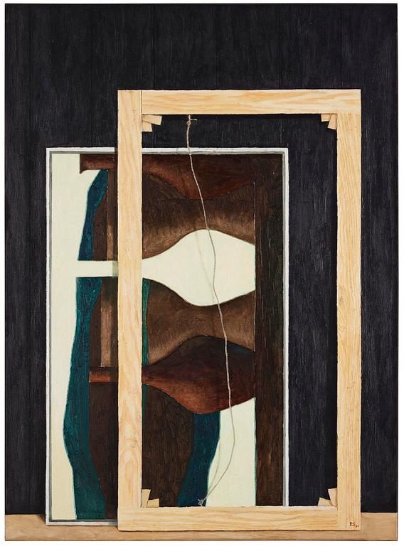 Philip von Schantz, Still life with painting and frame.