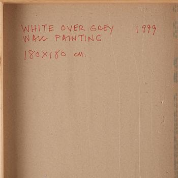 Clay Ketter, "White over grey wall painting".