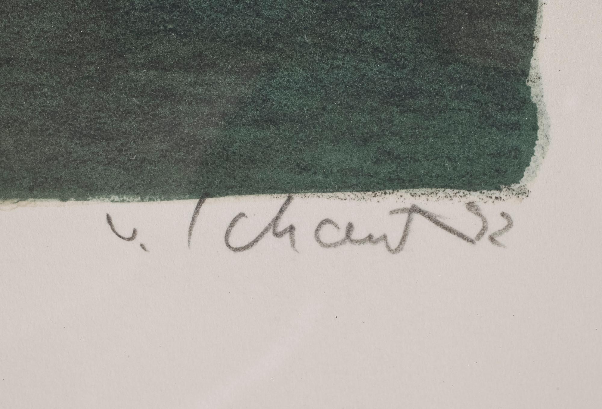 PHILIP VON SCHANTZ, färglitografi, signerad och numrerad 25/35.