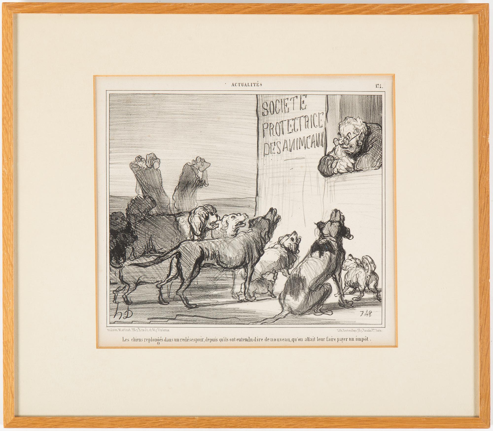 A set of four lithograph by HONORÉ DAUMIER.