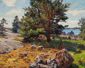 Gottfrid Kallstenius, olja på duk, signerad och daterad -35.