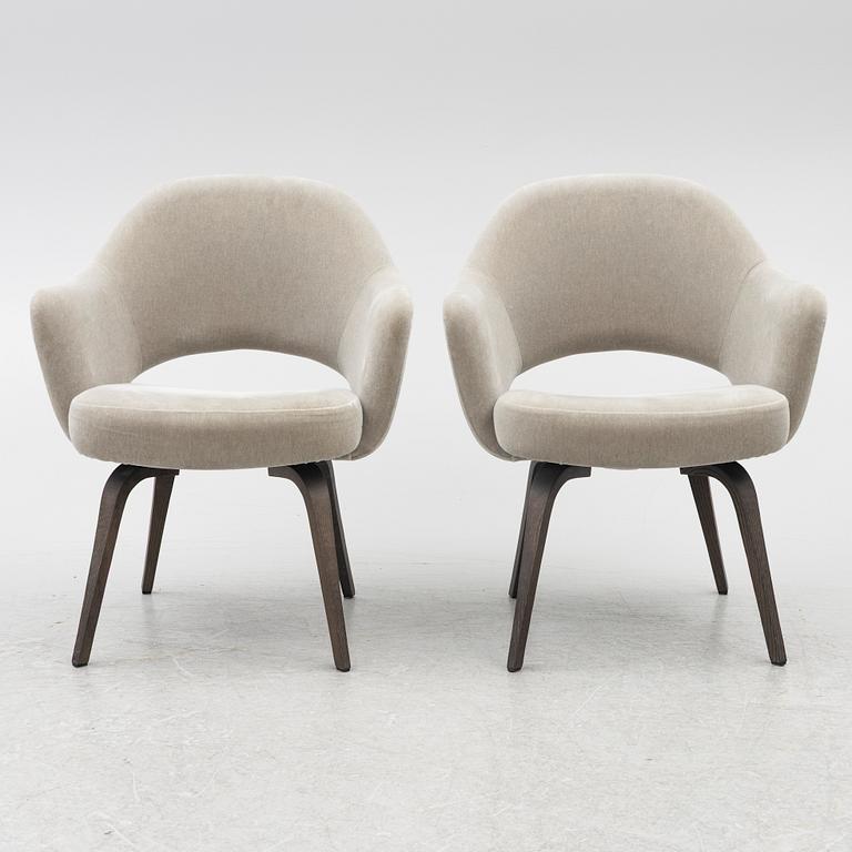 Eero Saarinen, chairs, a pair, "Executive Side Chair", Knoll, 21st century.